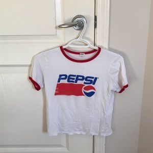 Retro Vintage PEPSI 🥤 Baby Tee Top from Garage XS